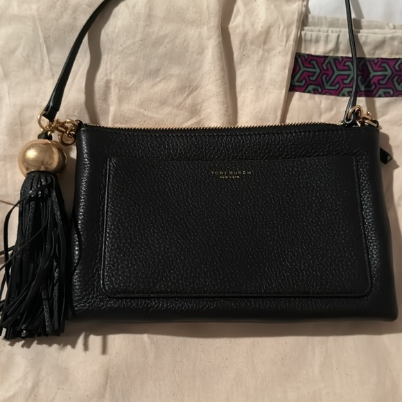 Tory Burch Black Leather Crossbody Bag - Picture 8 of 13